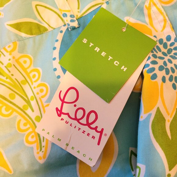 Lilly Pulitzer Vintage Palm Beach Liza Capri Pants Floral Paisley - Picture 5 of 6